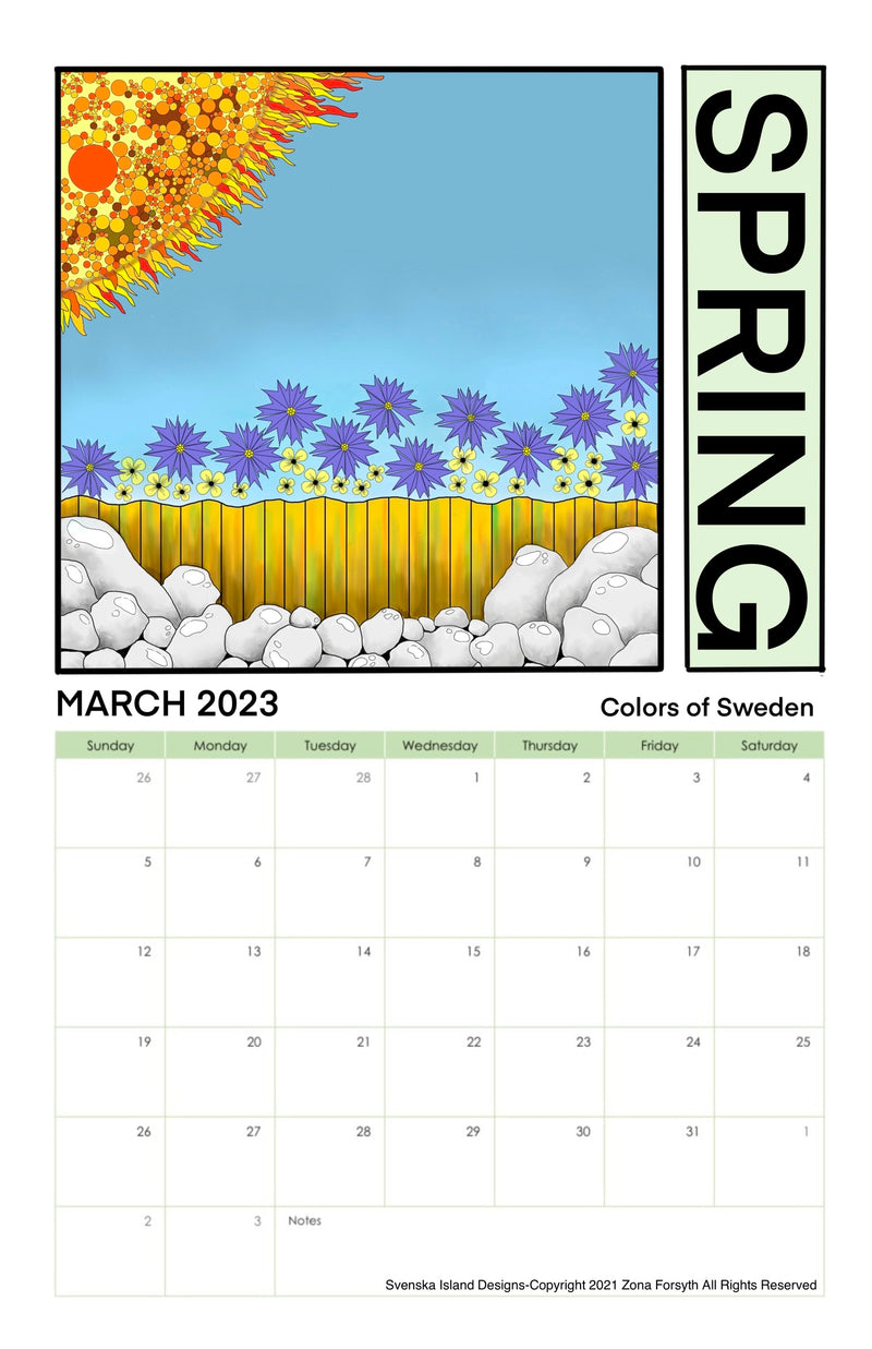 Wall calendar 2023 (Europe)