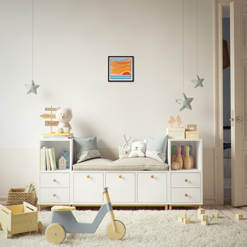 Swedish Solnegång - Wooden Framed Poster