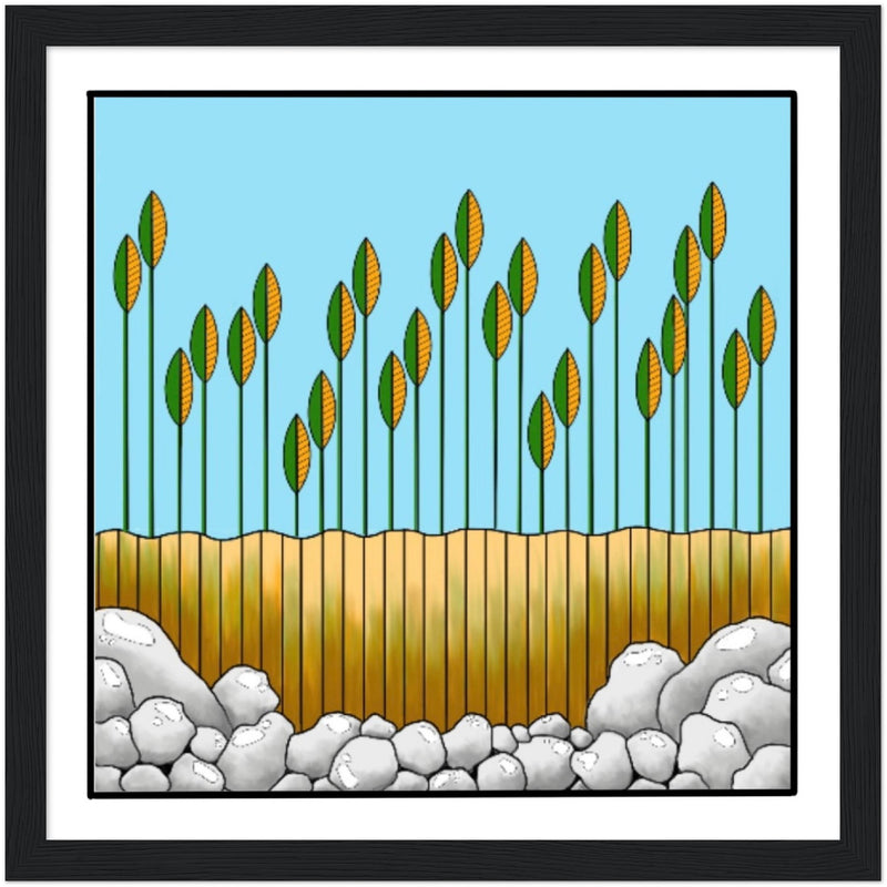 Fall Harvest - Wooden Framed Poster