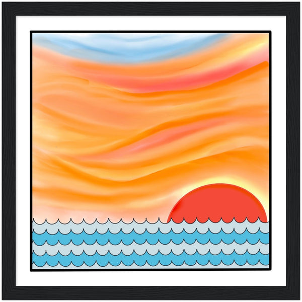 Swedish Solnegång - Wooden Framed Poster