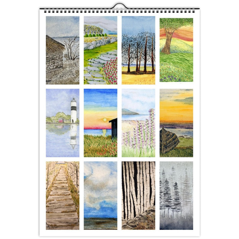 Wall calendar 2023-Colors of Sweden (Europe)