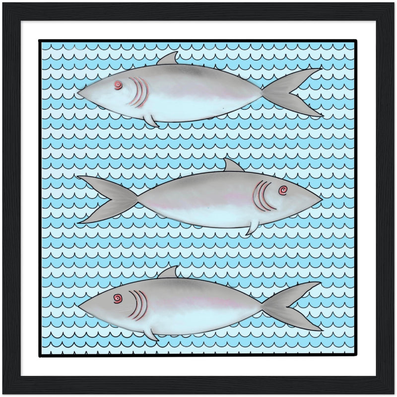 Fish -  Wooden Framed Poster